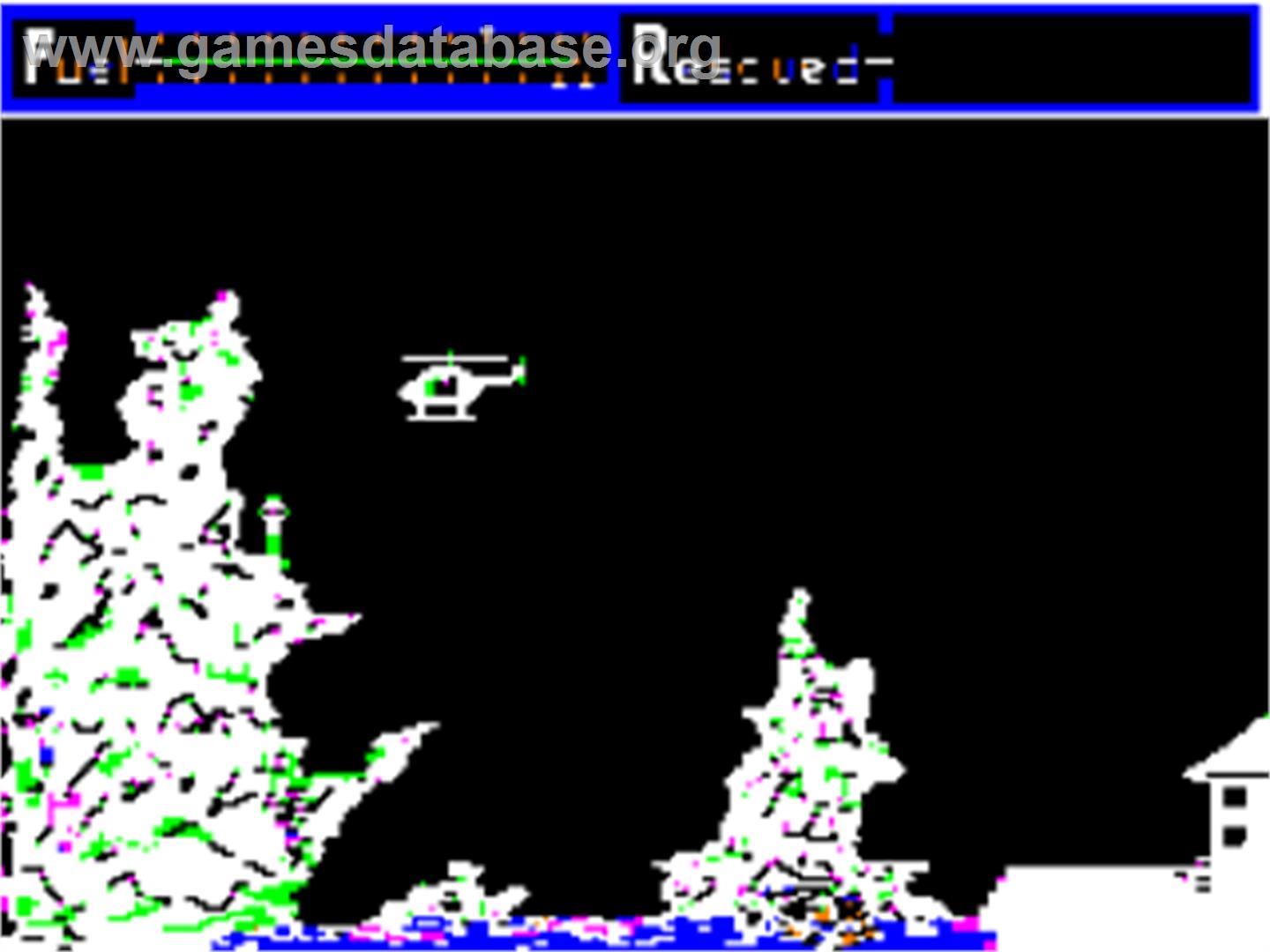 Helicopter Rescue - Apple II - Artwork - In Game