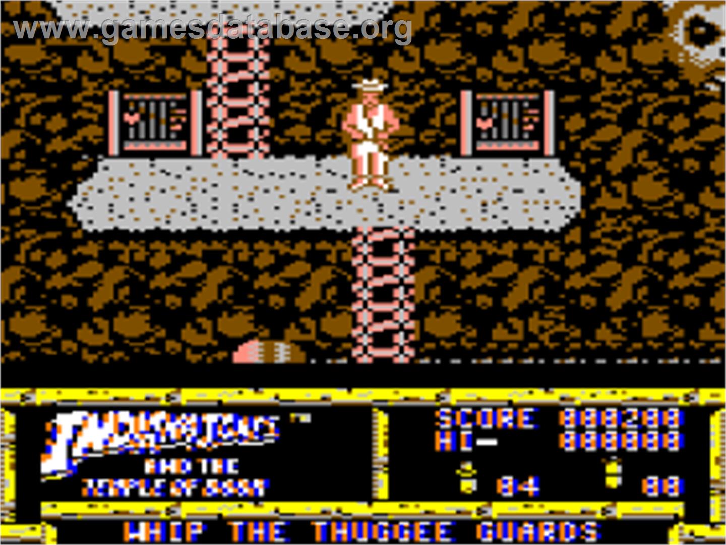 Indiana Jones And The Temple Of Doom - Apple II - Artwork - In Game