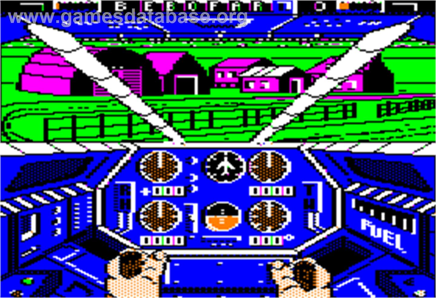 Infiltrator - Apple II - Artwork - In Game