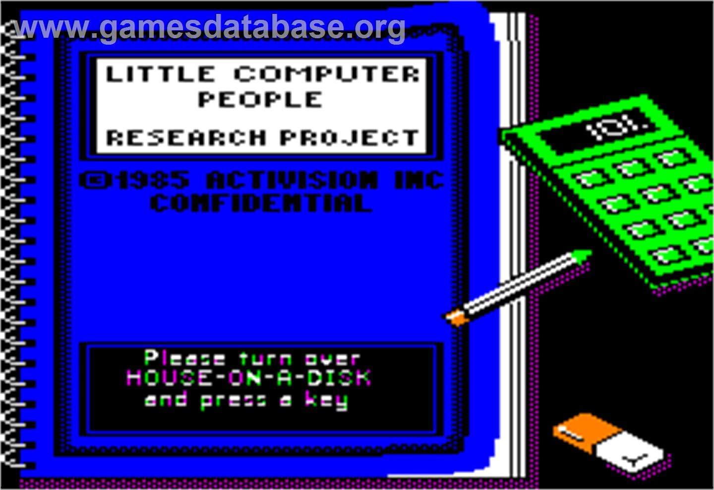 Little Computer People - Apple II - Artwork - In Game