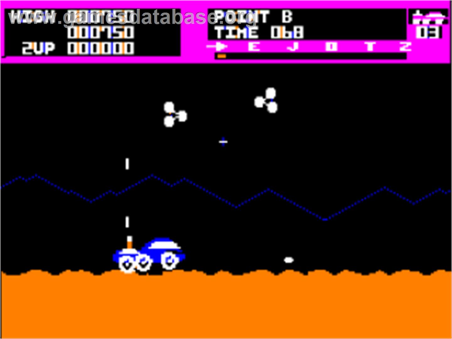 Moon Patrol - Apple II - Artwork - In Game