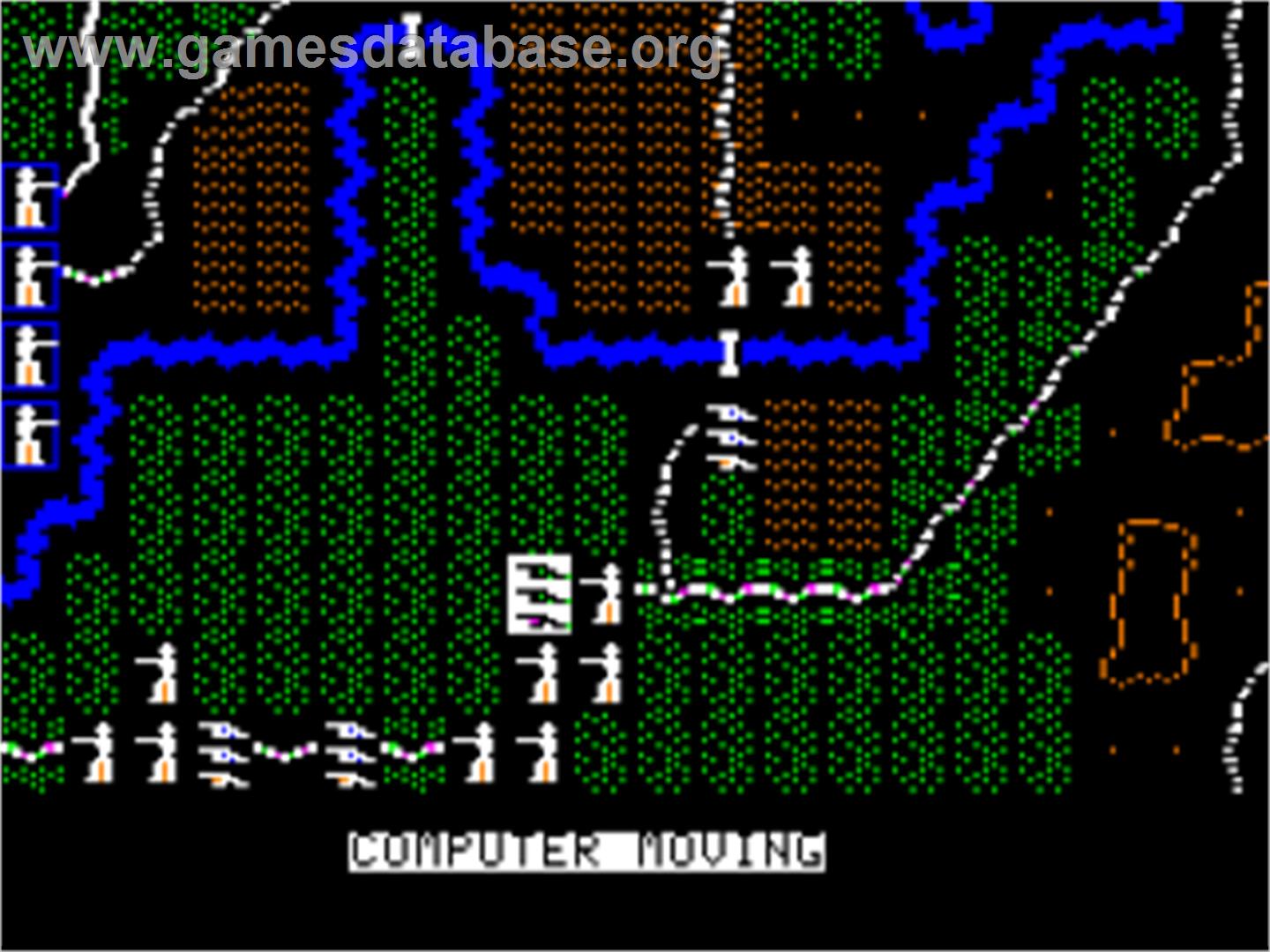 Rebel Charge At Chickamauga - Apple II - Artwork - In Game