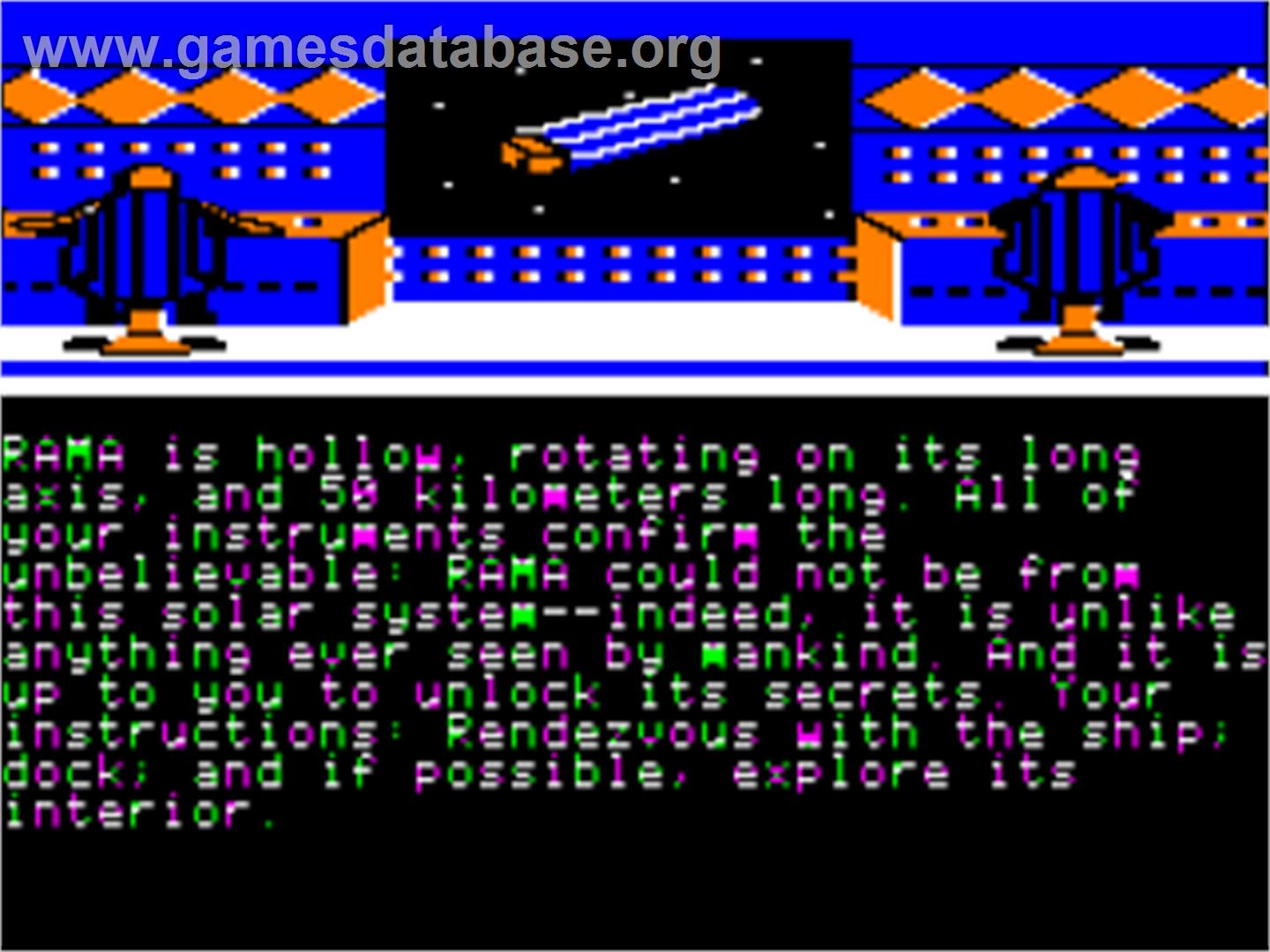Rendezvous With Rama - Apple II - Artwork - In Game