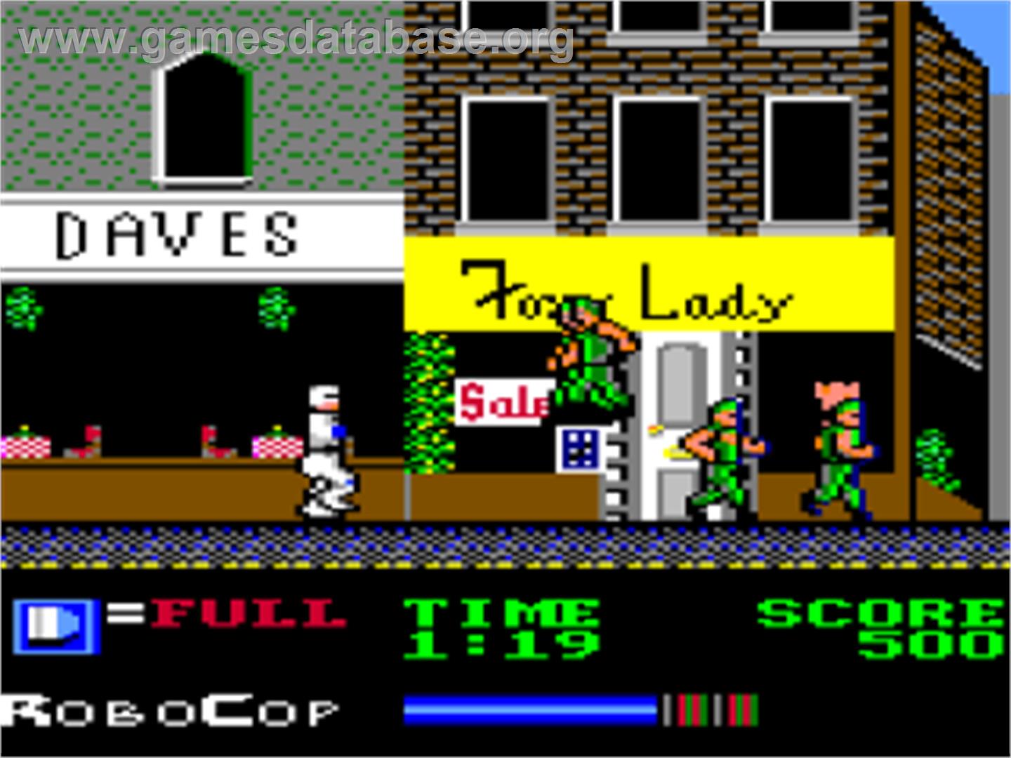 Robocop - Apple II - Artwork - In Game