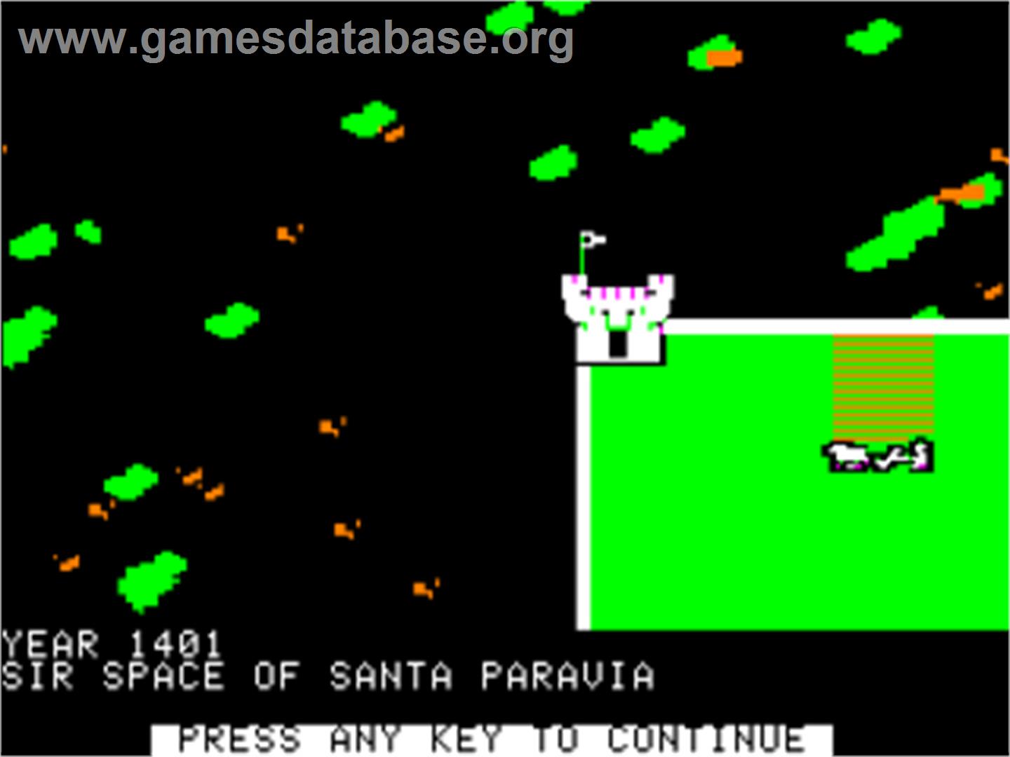 Santa Paravia And Fiumaccio - Apple II - Artwork - In Game