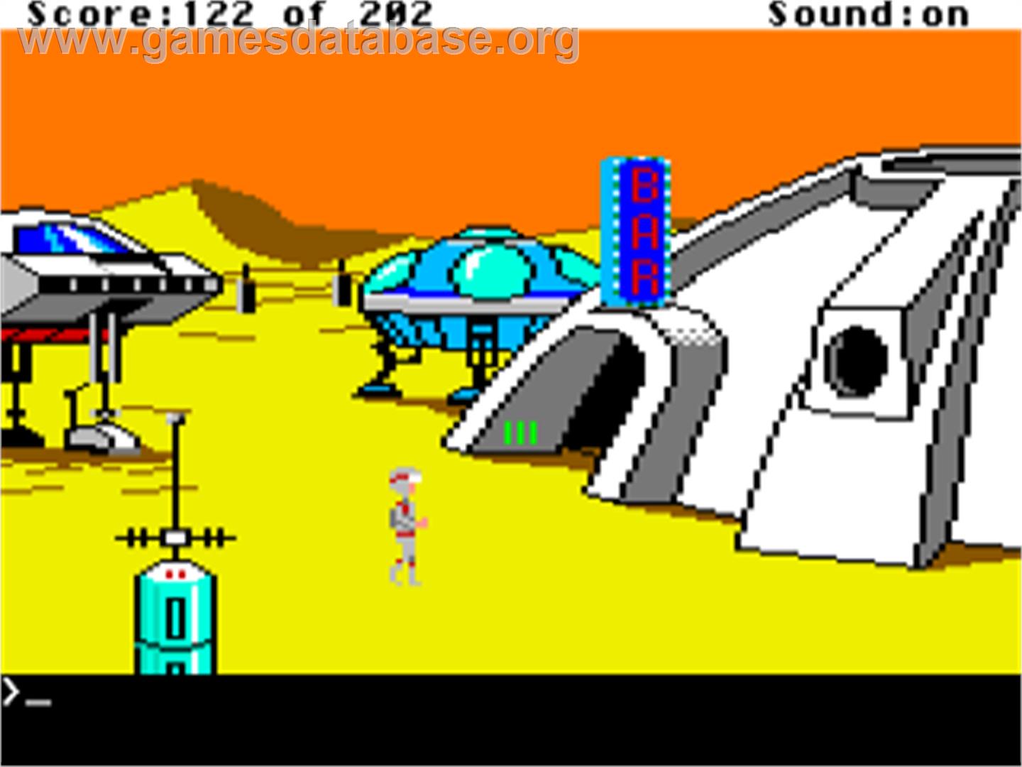 Space Quest I: Roger Wilco in the Sarien Encounter - Apple II - Artwork - In Game