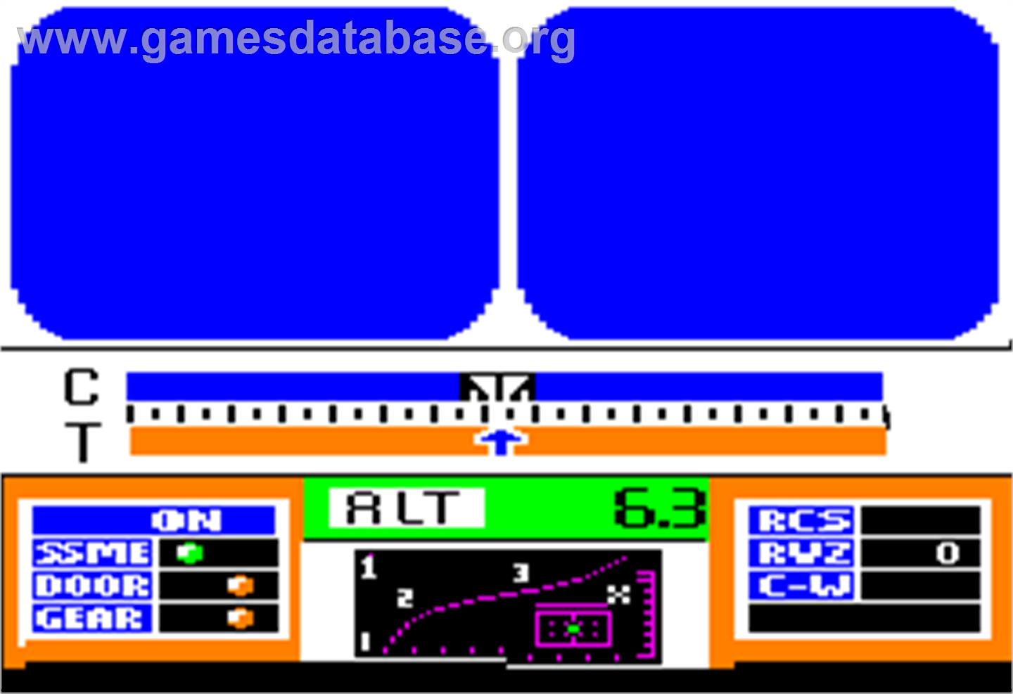Space Shuttle: A Journey into Space - Apple II - Artwork - In Game