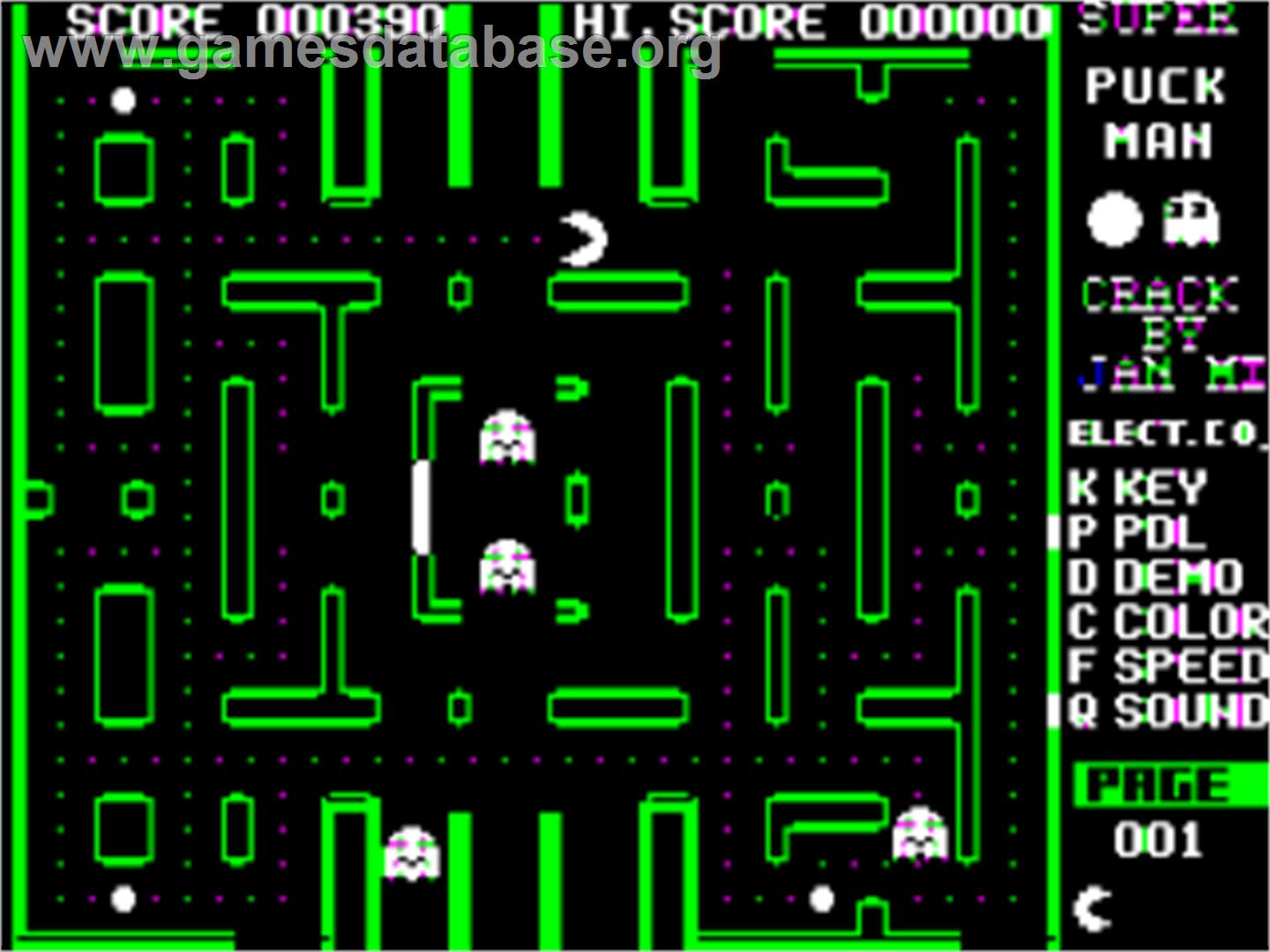 Super Puckman - Apple II - Artwork - In Game