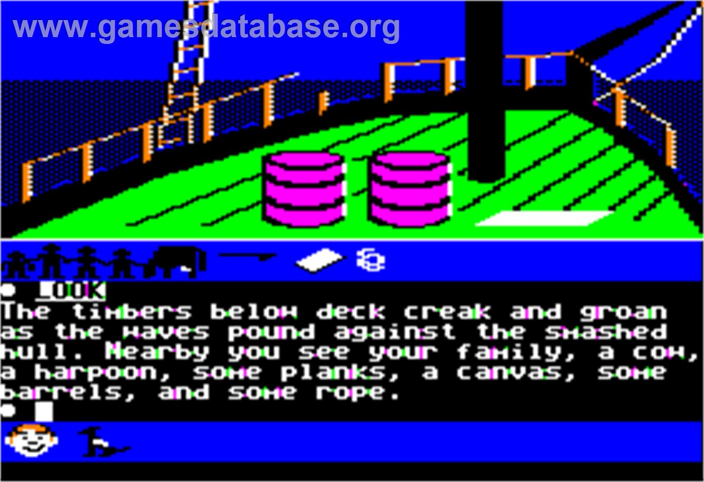 Swiss Family Robinson - Apple II - Artwork - In Game