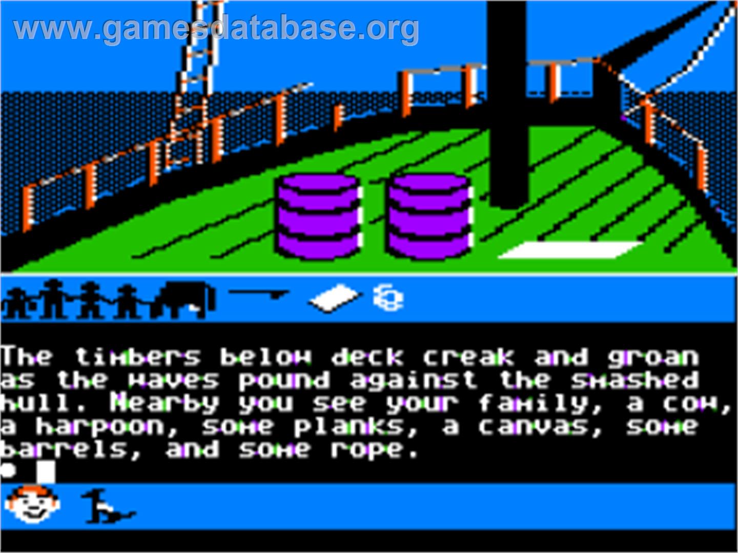 Swiss Family Robinson - Apple II - Artwork - In Game