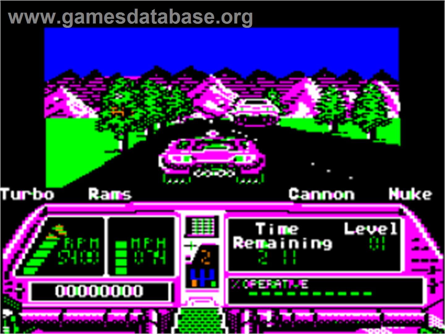 Techno Cop - Apple II - Artwork - In Game