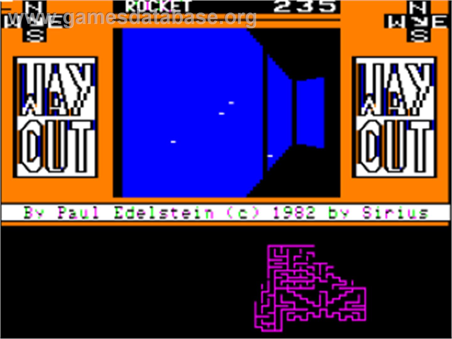 Way Out - Apple II - Artwork - In Game