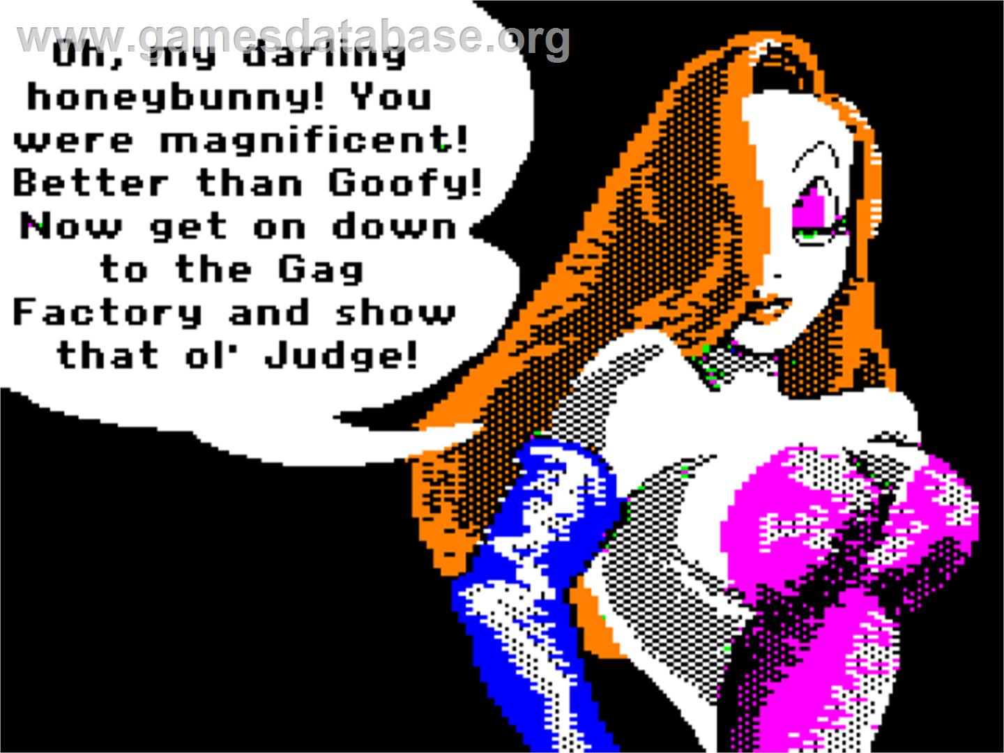Who Framed Roger Rabbit - Apple II - Artwork - In Game