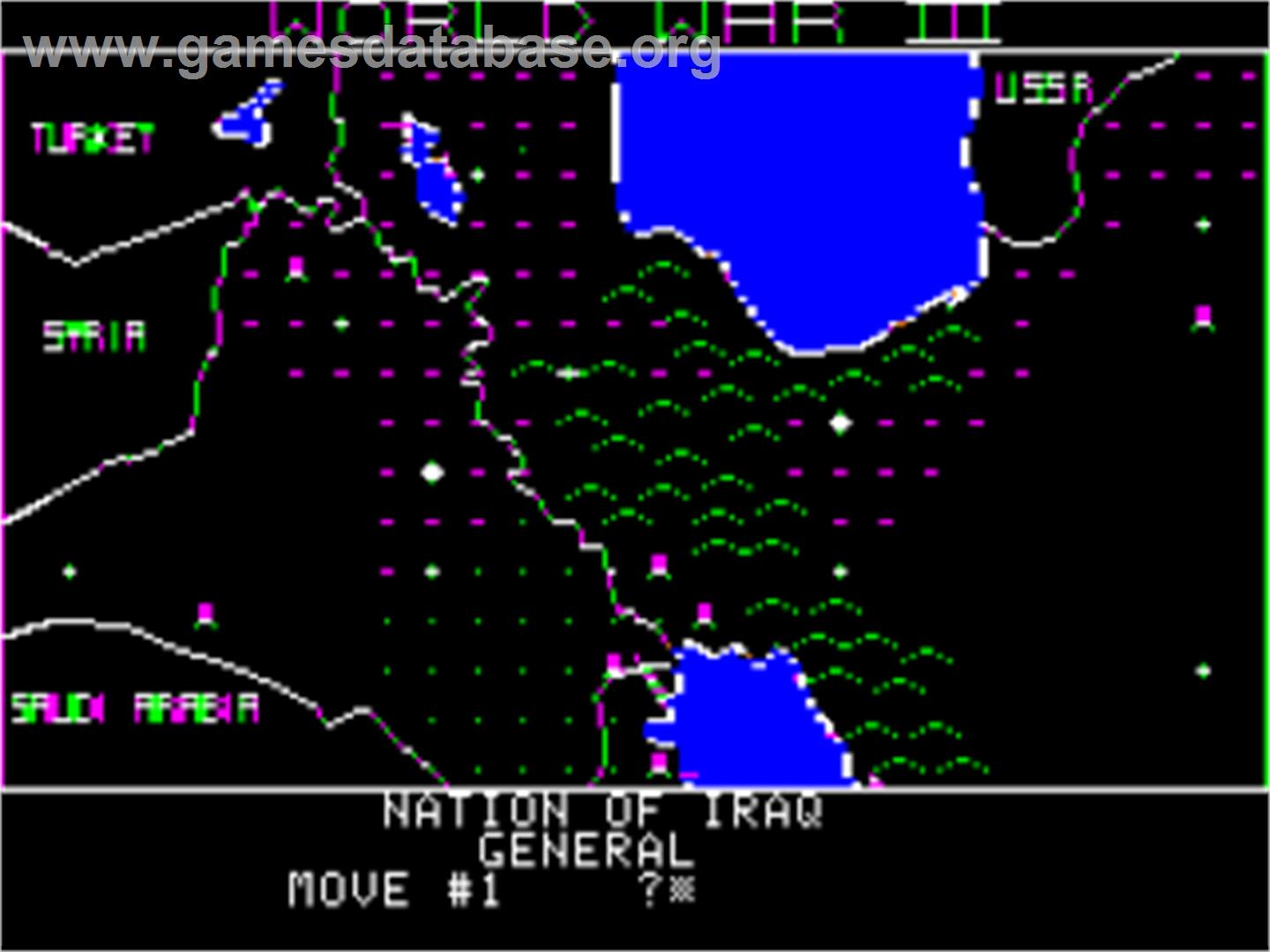 World War 3 - Apple II - Artwork - In Game