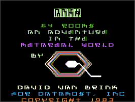 Title screen of Ankh on the Apple II.