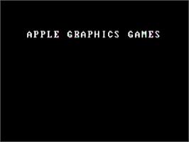 Title screen of Apple Graphics Games on the Apple II.