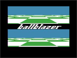 Title screen of Ballblazer on the Apple II.