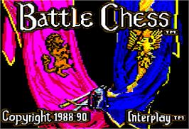 Title screen of Battle Chess on the Apple II.