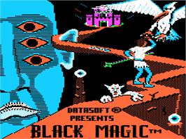 Title screen of Black Magic on the Apple II.