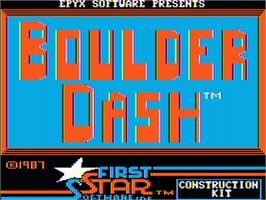 Title screen of Boulder Dash Construction Kit on the Apple II.