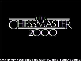 Title screen of Chessmaster 2000 on the Apple II.