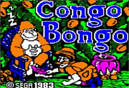 Title screen of Congo Bongo on the Apple II.