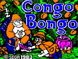 Title screen of Congo Bongo on the Apple II.