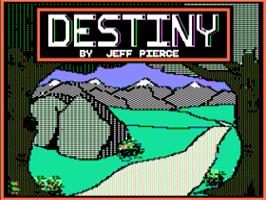Title screen of Destiny on the Apple II.