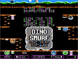 Title screen of Dino Eggs on the Apple II.