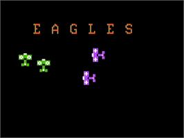 Title screen of Eagles on the Apple II.