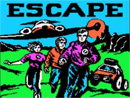 Title screen of Escape on the Apple II.