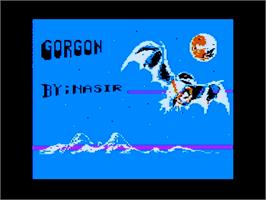 Title screen of Gorgon on the Apple II.