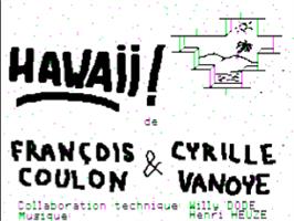Title screen of Hawaii on the Apple II.
