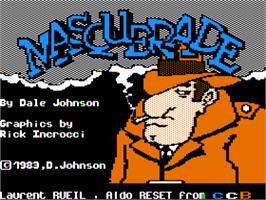 Title screen of Masquerade on the Apple II.