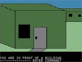 Title screen of Mission Asteroid on the Apple II.