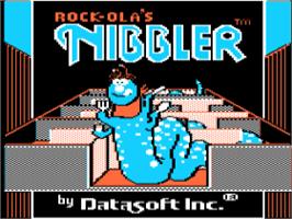 Title screen of Nibbler on the Apple II.