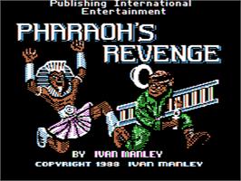Title screen of Pharaoh's Revenge on the Apple II.