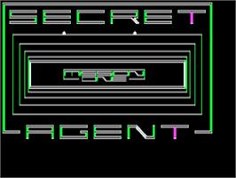 Title screen of Secret Agent - Mission One on the Apple II.