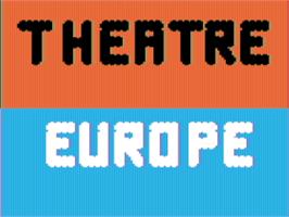 Title screen of Theatre Europe on the Apple II.