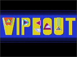 Title screen of Wipeout on the Apple II.
