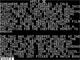 Title screen of Witness on the Apple II.