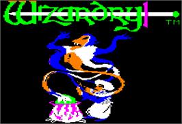 Title screen of Wizardry: Proving Grounds of the Mad Overlord on the Apple II.