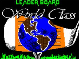 Title screen of World Class Leader Board on the Apple II.