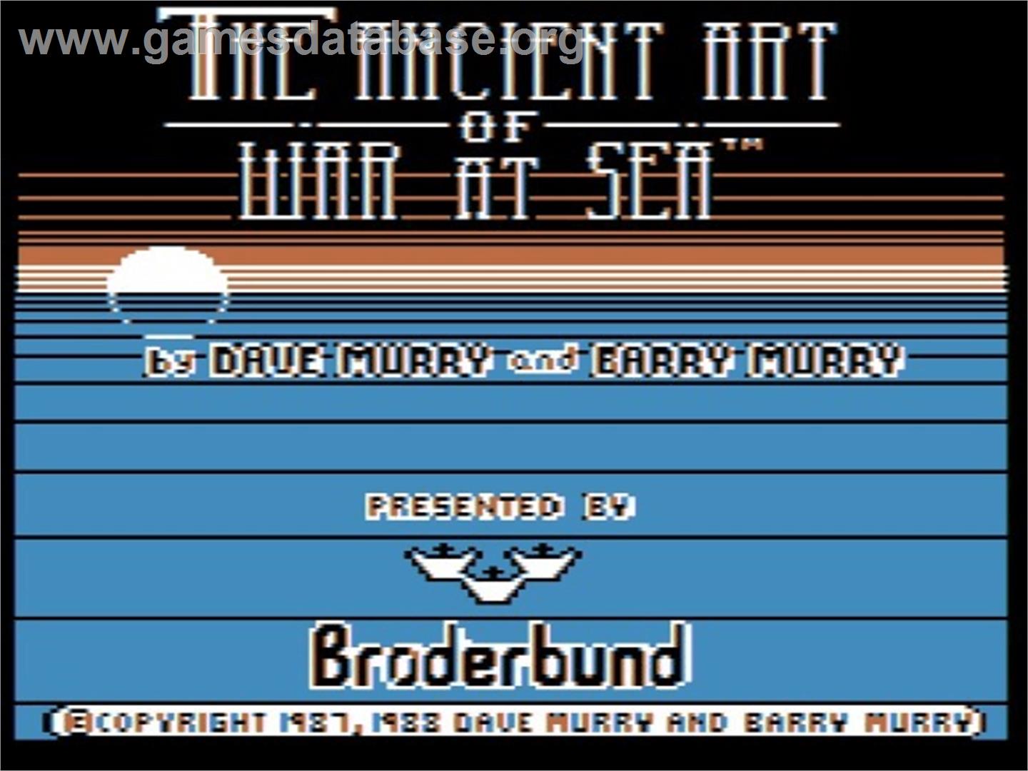 Ancient Art of War at Sea - Apple II - Artwork - Title Screen