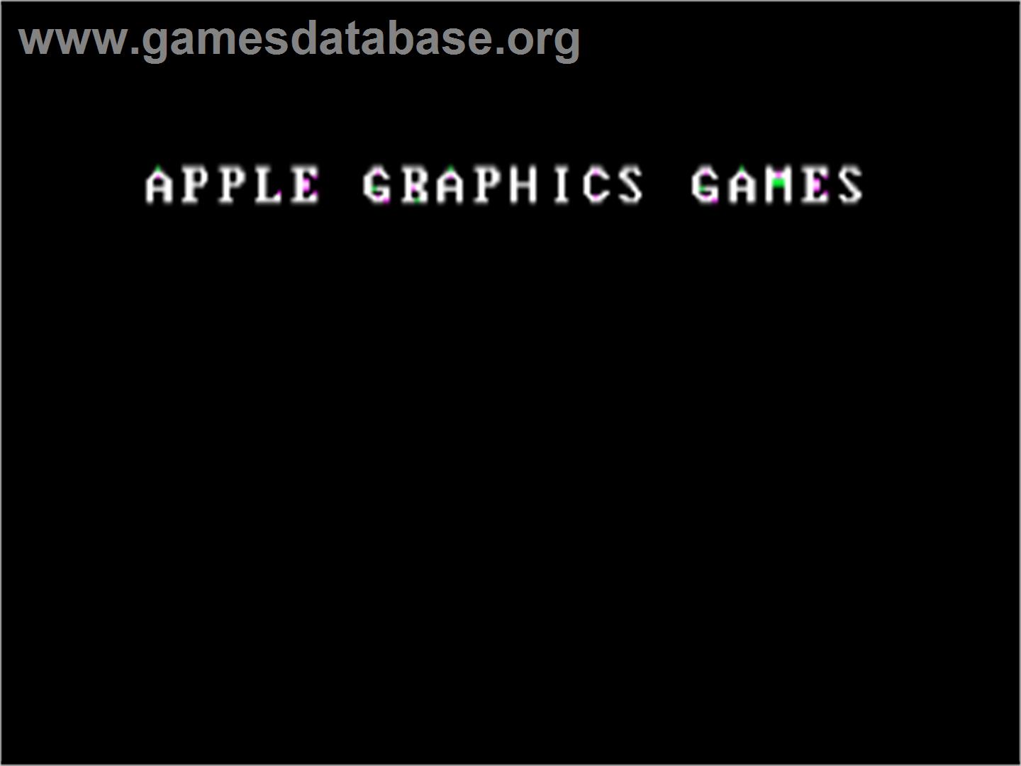 Apple Graphics Games - Apple II - Artwork - Title Screen