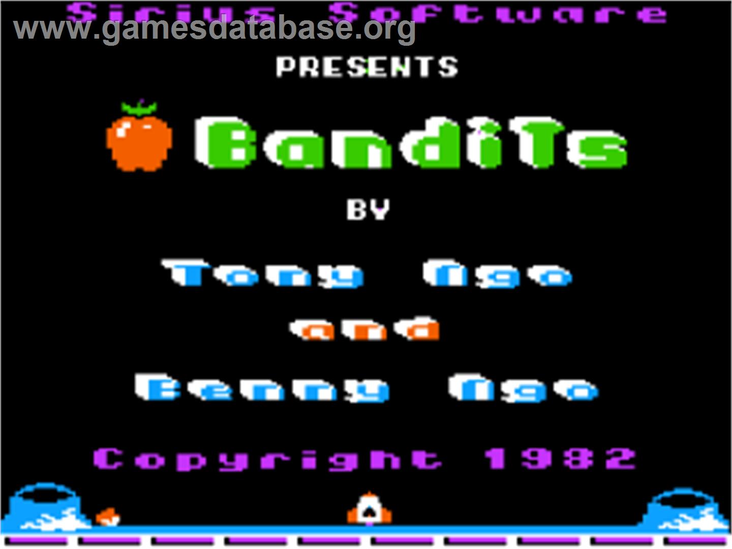 Bandits - Apple II - Artwork - Title Screen