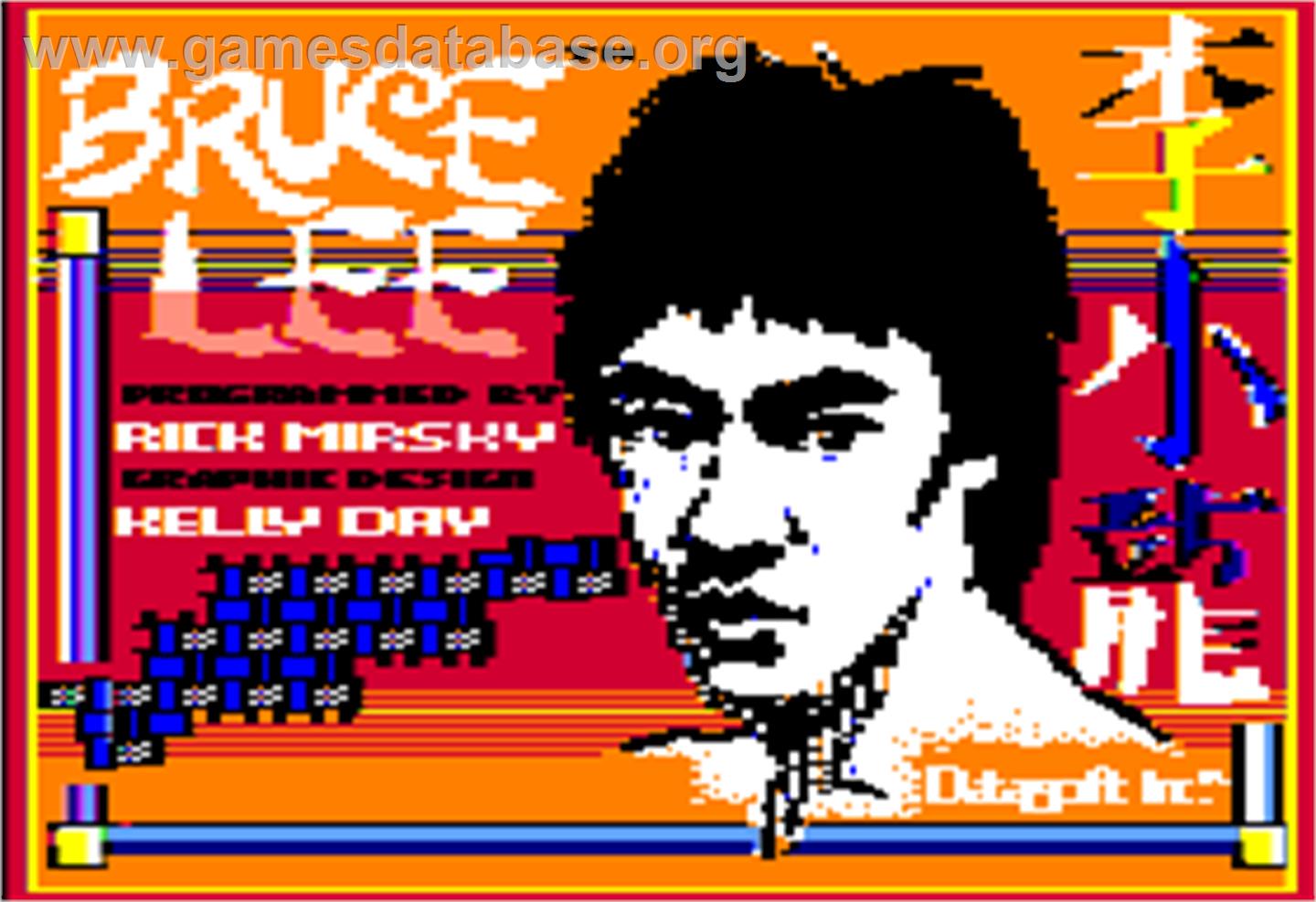 Bruce Lee - Apple II - Artwork - Title Screen