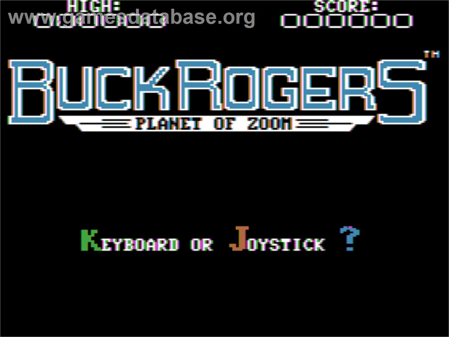 Buck Rogers: Planet of Zoom - Apple II - Artwork - Title Screen
