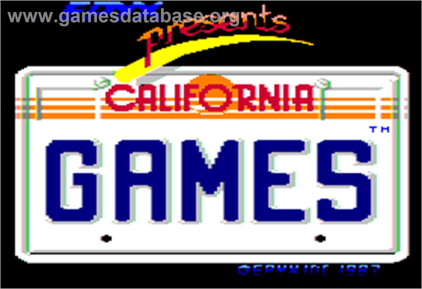 California Games - Apple II - Artwork - Title Screen