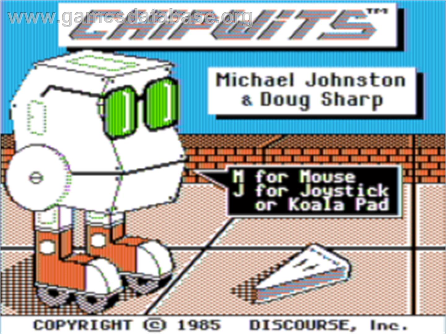 Chipwits - Apple II - Artwork - Title Screen